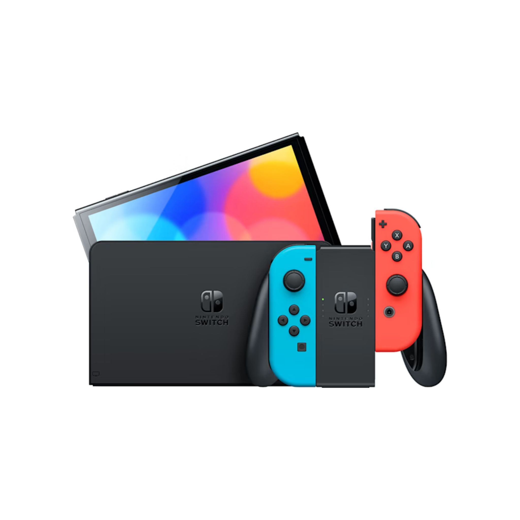 Nintendo Switch Oled Model Console Red and Blue Joycon
